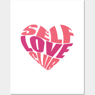 Self love club heart T- shirt <3 Posters and Art